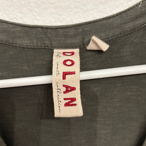 Dolan Olive and Black Midi Dress casual comfy lightweight everyday dress - Picture 2 of 11